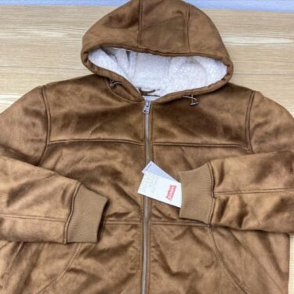 Levi's Jacket Hooded Sherpa Lined Winter Coat